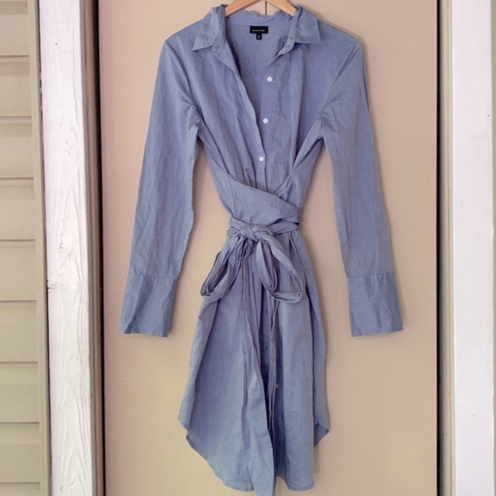 Who What Wear button down wrap dress Size M